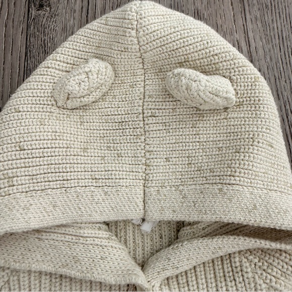 Jamie Kay OG Bear Knit Cardigan Pistachio Fleck Size 4 Years - Picture 3 of 7